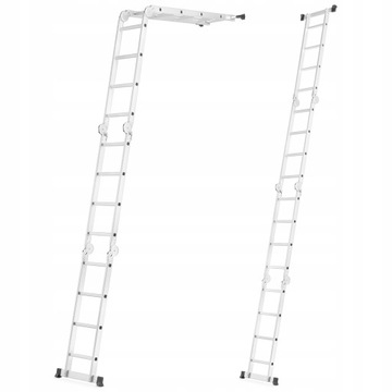 DRABINA aluminiowa 4x4 mini rusztowanie + WÓZEK