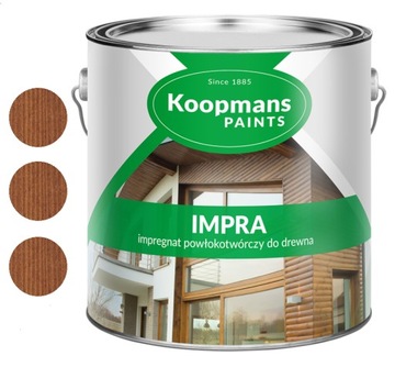 Impregnat powłokotwórczy do drewna Impra Koopmans 111 TEAK 2,5l z pędzlem