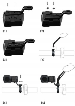 USB-зарядное устройство для мотоцикла, вольтметр температуры