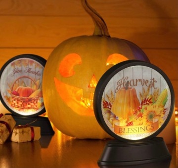 Светодиодная лампа 2 шт Декоративный осенний орнамент Dyna