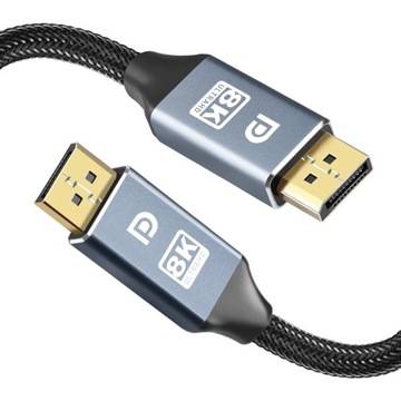 DisplayPort DISPLAY PORT 1.4 DP 8K 4K 60 Гц Расширенный кабель 1 м 1 м
