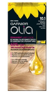 GARNIER OLIA FARBA DO WŁOSÓW POPIELATY BARDZO JASNY BLOND 10.1