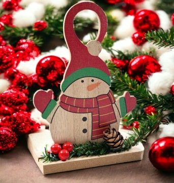 САНТА СНЕГОВИК РОЖДЕСТВЕНСКИЕ УКРАШЕНИЯ ДЕРЕВЯННАЯ ФИГУРКА РАЗЛИЧНЫЕ ДИЗАЙНЫ