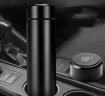 ТЕРМАЛЬНАЯ КРУЖКА THERMAL LED THERMAL 480 мл ДЛЯ КОФЕ И ЧАЯ TOUCH ДЛЯ АВТОМОБИЛЯ
