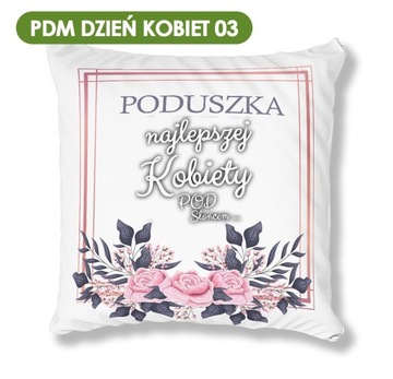 БЕЛАЯ ПОДУШКА PDM WOMEN'S DAY 01 ИДЕАЛЬНЫЙ ПОДАРОК