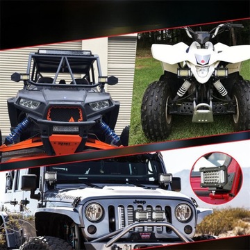 ZESTAW 2x MOCNA LAMPA ROBOCZA 150W 34 LED 11cm ledbar HALOGEN 12V 24V