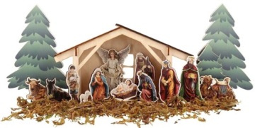 LARGE 40 CM Christmas nativity scene 3D TABLE V1