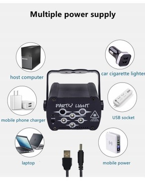 Лазерный свет с 6 отверстиями для Хэллоуина