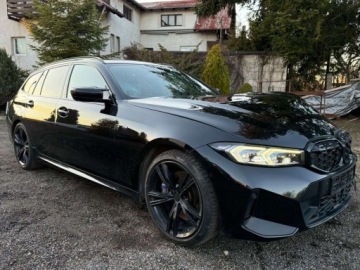 BMW Seria 3 G20-G21 Touring M 3.0 340d 340KM 2022 BMW Seria 3 Sliczne jedyne takie M340d Xdrive carbon czerwone skory 3.0, zdjęcie 7
