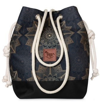 PEPI TOREBKA DAMSKA SHOPPER TORBA PODRĘCZNA KWIATY