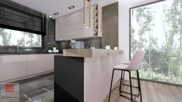 PROJEKT WNĘTRZ wizualizacje KUCHNIA ŁAZIENKA SALON