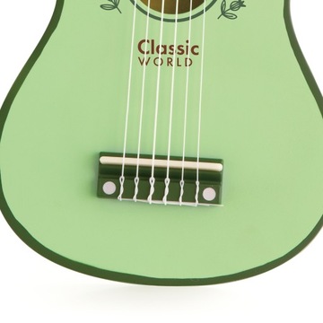 DREWNIANA GITARA KLASYCZNA VINTAGE PASTELOWA 6 STRUNOWA 53cm CLASSIC WORLD