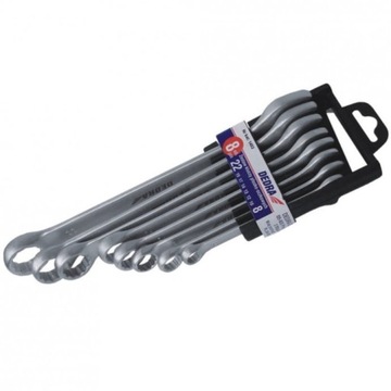 Klucze płasko-oczkowe zestaw 12szt 8-22mm 1403 Ded