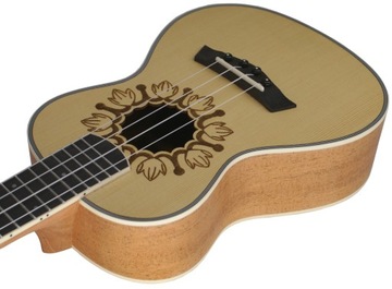 QBT UKULELE KONCERTOWE + 10x AKCESORIA KOLOR NATURAL