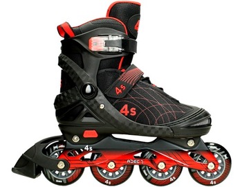 ROLKI łyżworolki REGULOWANE 4s abec7 Carbon- 38-41