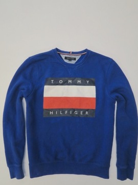 Tommy Hilfiger bluza z dużym logo crewneck M