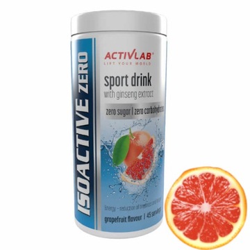 ACTIVLAB ISOACTIVE ZERO 225g ELEKTROLITY BEZ CUKRU