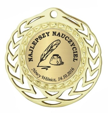 DUŻY MEDAL M14 - 90mm. Dowolny GRAWER.