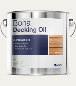 BONA DECKING OIL NEUTRALNY 2,5L OLEJ DO TARASÓW