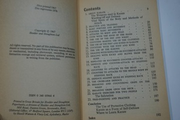 TEACH YOURSELF BOOK of KARATE ERIC DOMINY SZTUKI WALKI