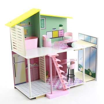 Stella Fashion кукольный домик, лестница, выдвижная терраса