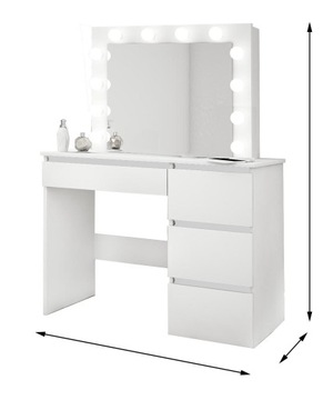 ЗЕРКАЛО ДЛЯ ТРУБНОГО СТОЛИКА СО СВЕТОДИОДНОЙ ПОДСВЕТКОЙ IGA