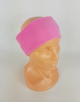 518 OPASKA z polaru polarowa szer. 8 cm ROŻOWA