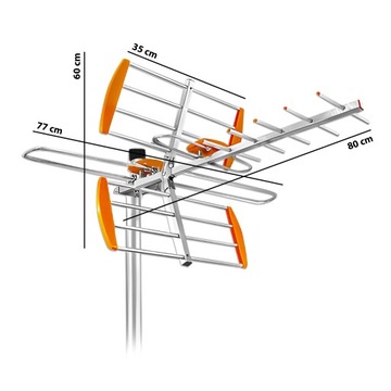 Внешняя наземная телевизионная антенна Направленный DVB-T2 MUX LTE-фильтр 32 дБ КАЧЕСТВО
