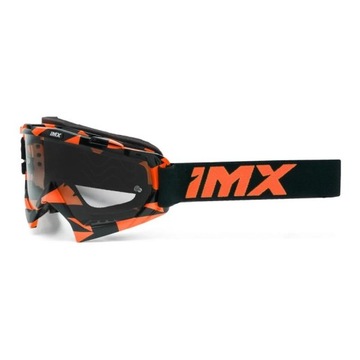 Gogle IMX MUD GRAPHIC ORANGE GLOSS/BLACK GRATISY