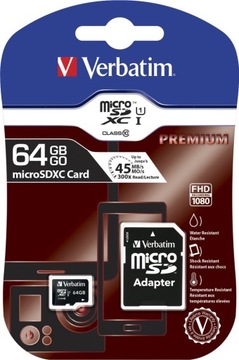 Verbatim 64 GB SD Micro (SDXC) Class 10