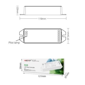 4 ЗОННЫХ КОНТРОЛЛЕРА + ПУЛЬТ MILIGHT ДЛЯ RGB LED