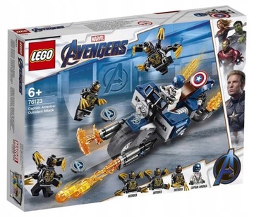 LEGO SUPER HEROES Kapitan Ameryka 76123 ATAK