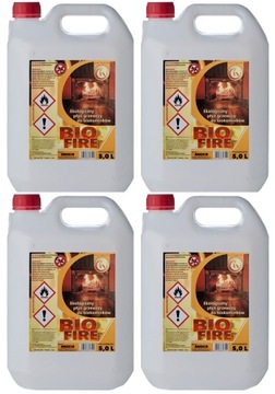 BIOPALIWO PALIWO BIOETANOL DO BIOKOMINKA KOMINKA 4 x5L 20L ATEST BEZWONNE