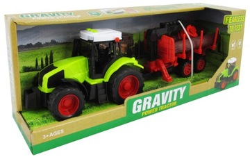 ZESTAW TRAKTOR PRZYCZEPA LED + EFEKTY DŹWIĘKOWE