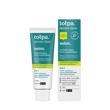 Normalizujący, nawilżający krem TOŁPA sebio 40 ml