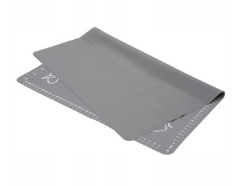 Доска для выпечки, силиконовый коврик XXL, 50х70см, с мерками для выпечки.