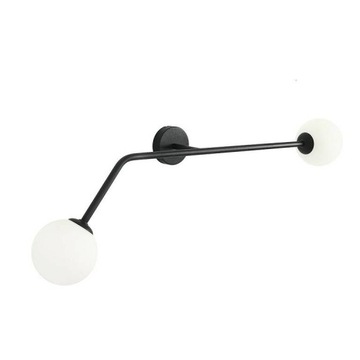 Lampa ścienna kinkiet kula PURE czarny