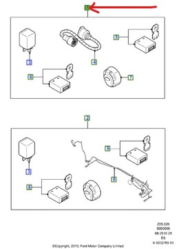 WIĄZKA HAKA HOLOWNICZEGO 13PIN FORD RANGER Mk4