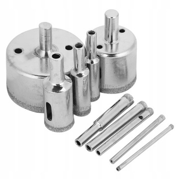 10 szt. ZESTAW WIERTEŁ DIAMENTOWYCH