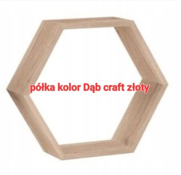 Półka wisząca modułowa heksagon plaster miodu
