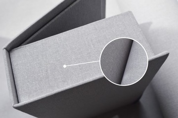 Pudełko na zdjęcia album foto książkę szare