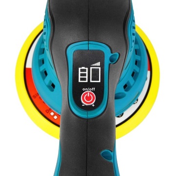 Аккумуляторная полировальная машинка с аккумуляторами + 2 аккумулятора 2,0 Ач, 2800-5500 об/мин.