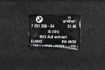 POLIČKA ZADNÍ KUFRU 7291358 BMW I3 I01 2021