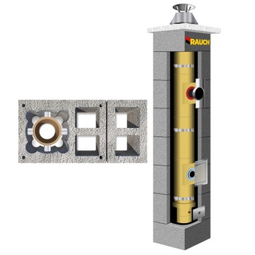 System kominowy RAUCH 8 m komin fi 100 systemowy
