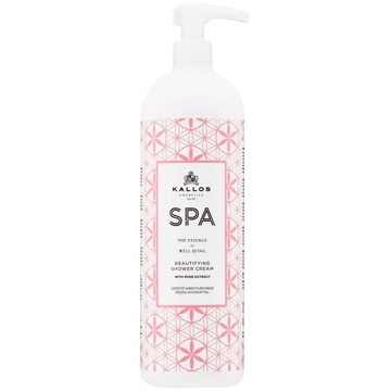 Kallos SPA Beautifying kremowy żel pod prysznic z ekstraktem z róży, 1000ml