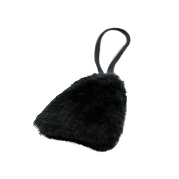 Плюшевая сумка для куклы 18 дюймов черного цвета.