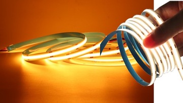 Taśma LED Neon COB 12V Ciepła 5m Homogeniczna