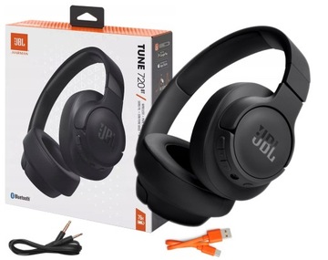 БЕСПРОВОДНЫЕ НАКЛОННЫЕ НАУШНИКИ JBL Tune720-BT BLACK BASS BLUETOOTH