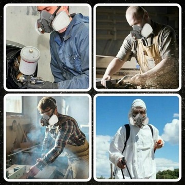 НАБОР ПОЛУМАСКИ PAINT MASK 6200 ANTI-DUST + 2 УГЛЕРОДНЫХ ФИЛЬТРА