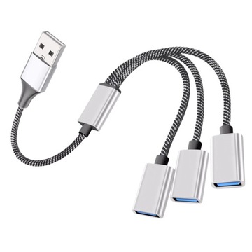 РАЗДЕЛИТЕЛЬ КАБЕЛЯ ПИТАНИЯ USB НЕЙЛОН АЛЮМИНИЕВЫЙ СПЛАВ